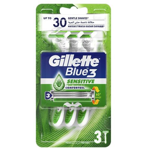 Gillette Blue3 Sensitive jednokratne britvice - 3 kom slika 1