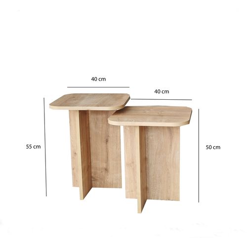 Blues - Oak Oak Side Table Set slika 11