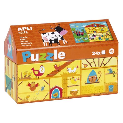 APLI Puzzle Little House Farm 24U 17354 slika 1