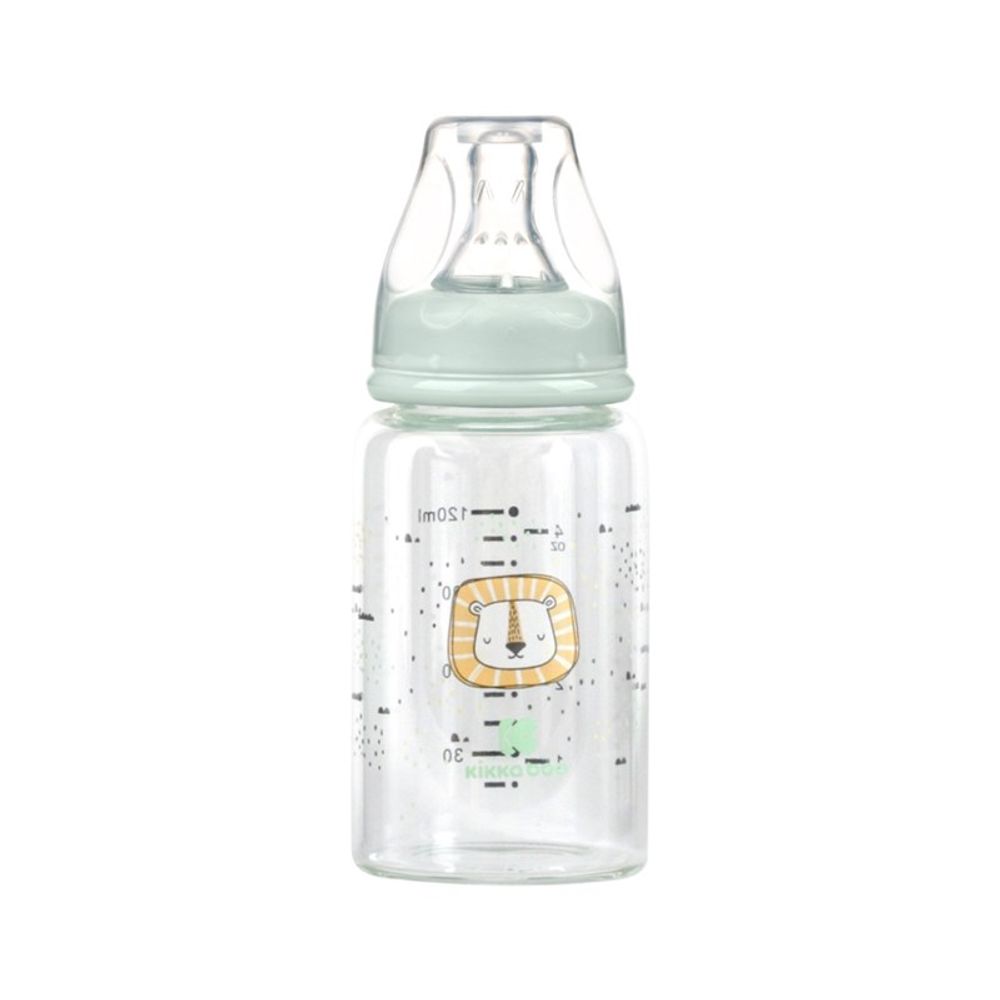 Kikka Boo Staklena flašica Savanna 120ml 0+ Mint slika 1