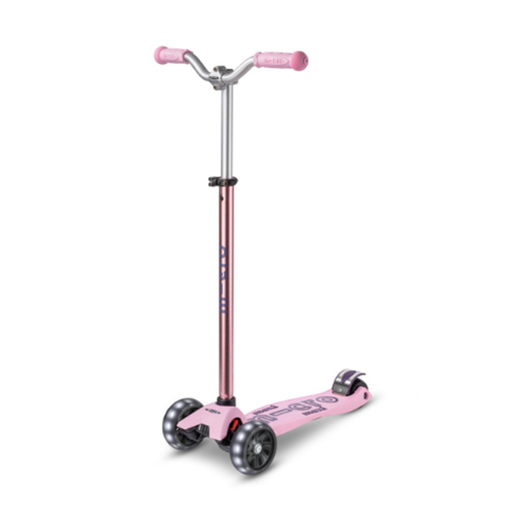 Micro Romobil Maxi Deluxe Pro LED, Rose slika 1