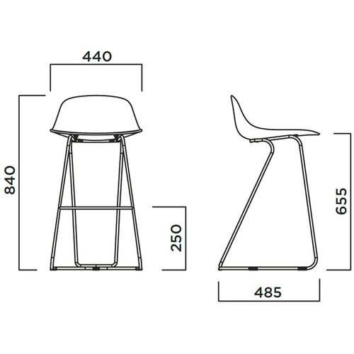 Dizajnerska polubarska stolica — by CLAUS B. slika 5