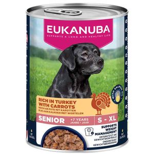 EUKANUBA Senior konzerva bogata puretinom i mrkvom 400g