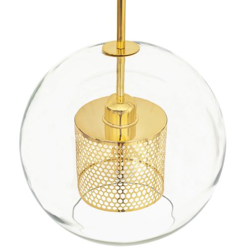 TOOLIGHT Staklena viseća svjetiljka zlatna Loft APP555-1CP 25cm slika 11