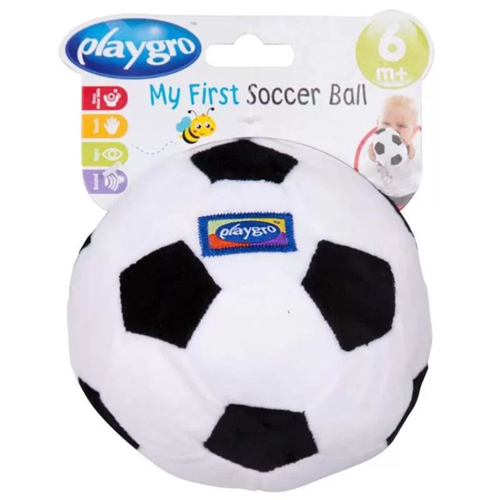 PLAYGRO Nogometna lopta /crno - bijela slika 1