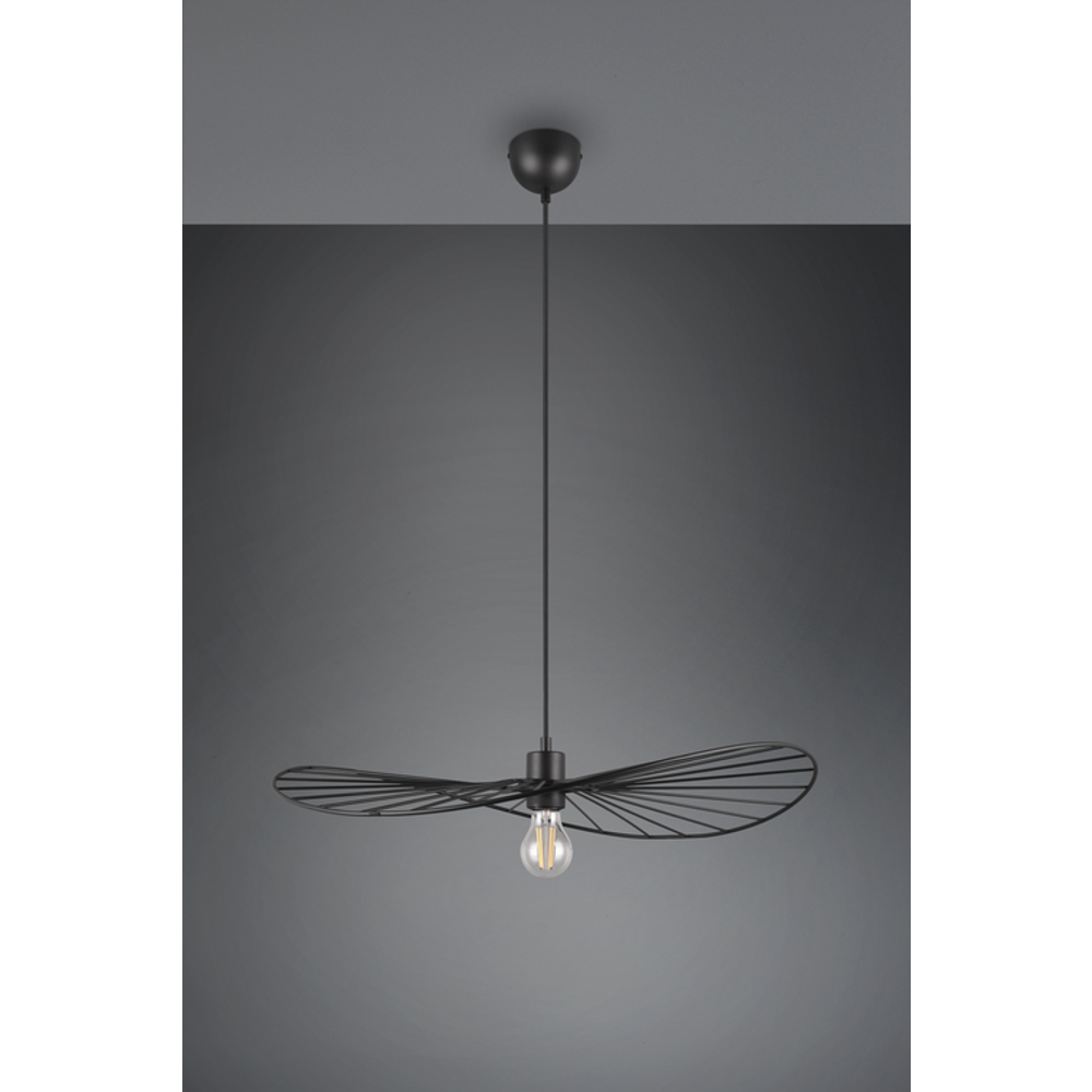 CHAPEAU LUSTER CRNO MAT,1XE27 slika 6