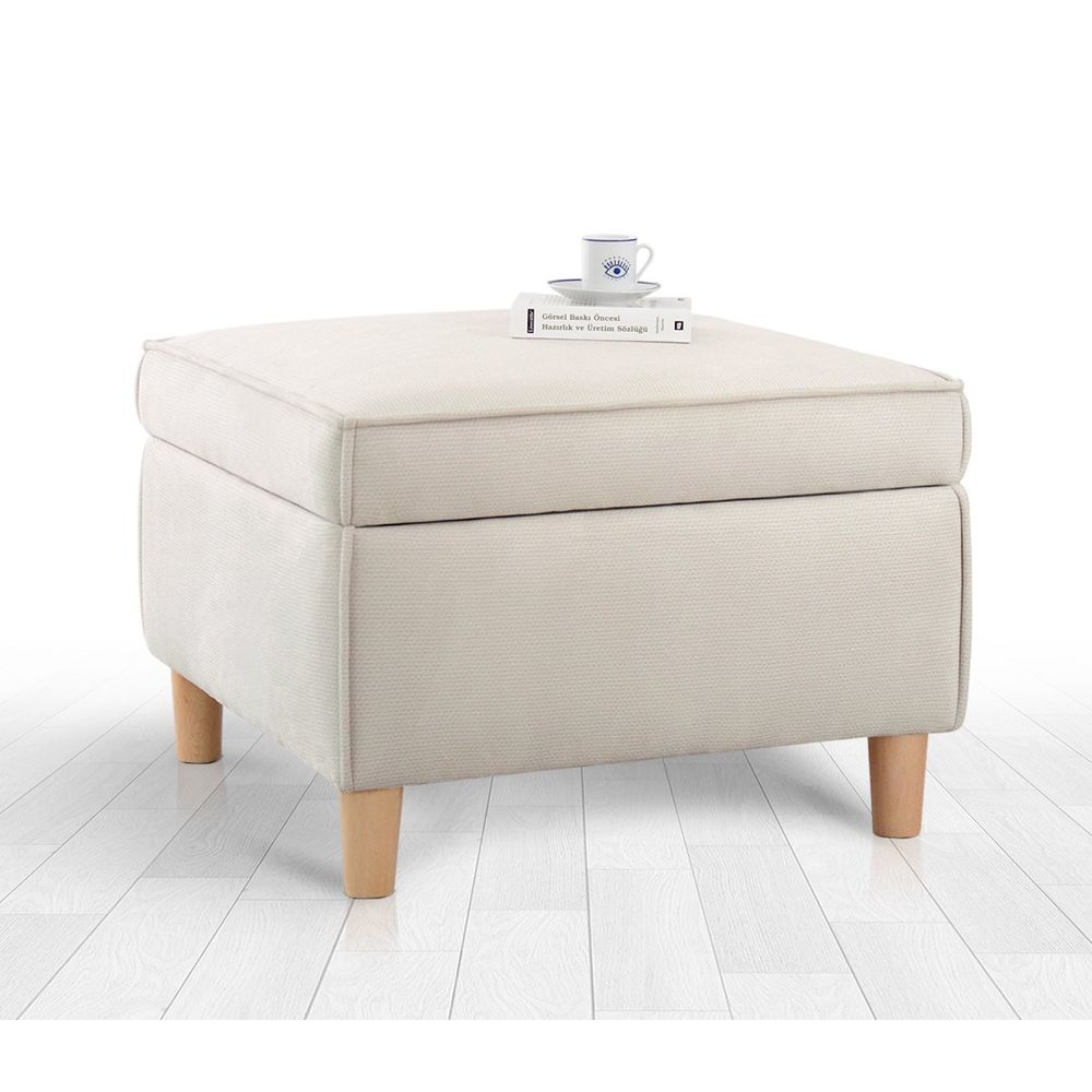 Roscen - Kremasti Pouf slika 5