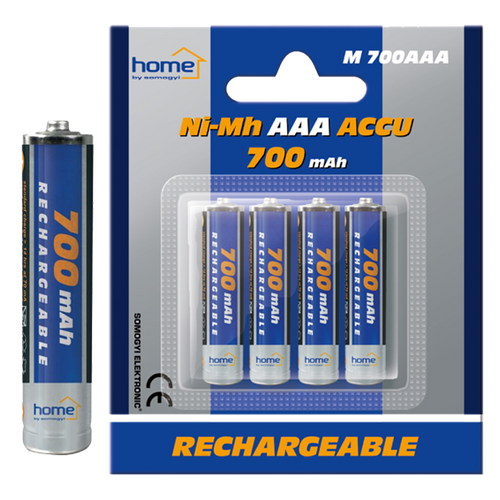 home Baterija punjiva AAA, 700mAh, blister 4 kom - M 700AAA slika 1