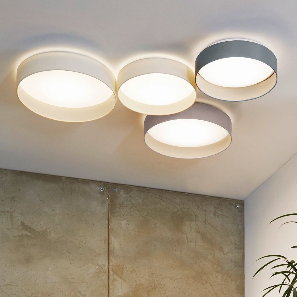 Eglo Palomaro 1 Plafonjera sa LED Osvjetljenjem, 18W, 2000lm, Promjer 405mm, Smeđa Plastika/Tekstil slika 5