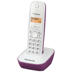 Panasonic Telefon bežični, LED display, bijelo/ljubičasti - KX-TG1611FXF