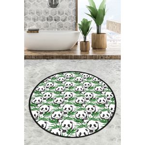 Colourful Cotton Prostirka kupaonska Green Panda Circle Djt 100