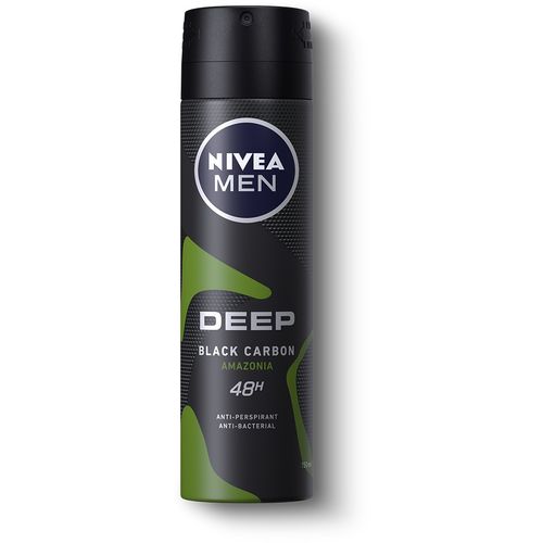 NIVEA MEN DEEP Black Carbon Amazonia dezodorans u spreju sprej doza 150 ml slika 1