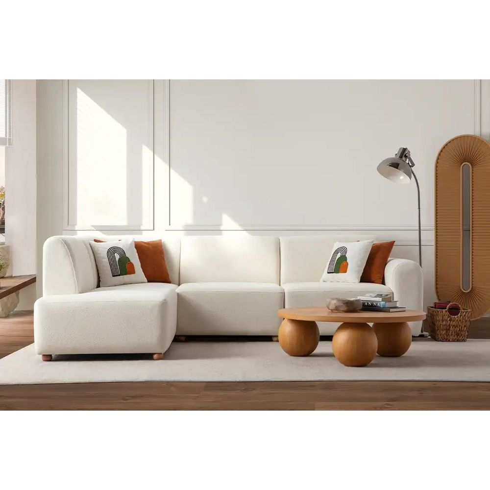 Ugaona Sofa S-Loft Left - bijela slika 3