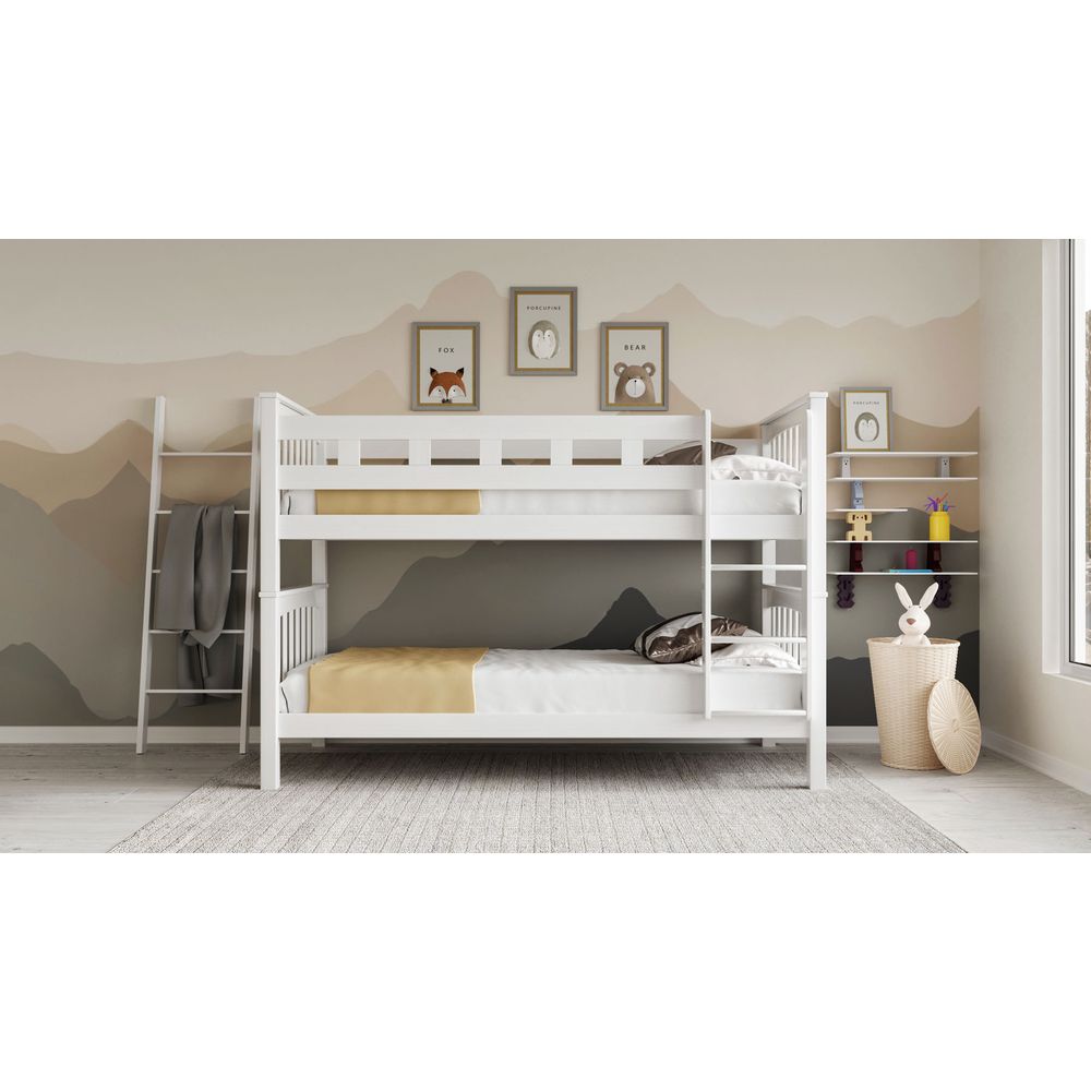 Masterwood Krevet na sprat Mario SK 90x200cm, Bijeli slika 2