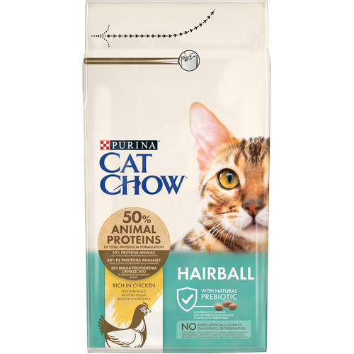 Cat Chow Hairball Control, s piletinom, 1.5 kg slika 2