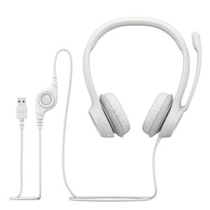 Sl. Sa mikrofonom Logitech H390 ClearChat Comfort USB Headset White