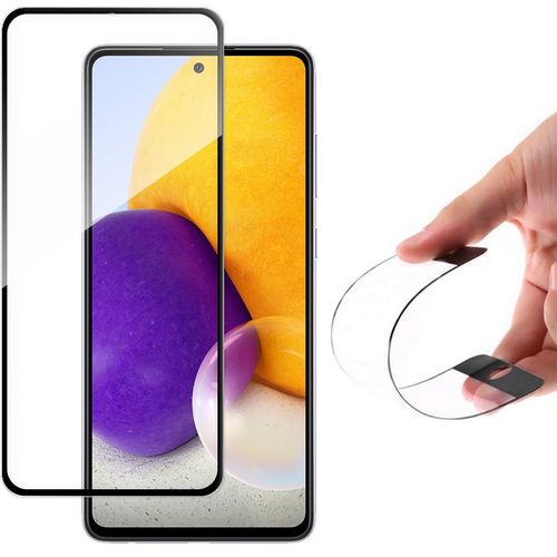 Full Cover Flexi Nano stakleno hibridni zaštitnik zaslona s okvirom za Samsung Galaxy A72 slika 1