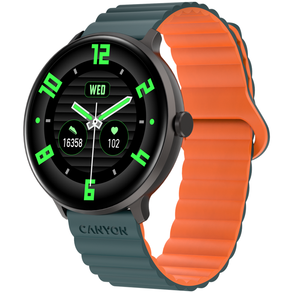 CANYON Pametni Sat Jacky SW-69 Zelena Narandžasta slika 2