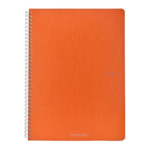 Bilježnica Fabriano Ecoqua original A4 90g 70L spiralna kocke arancio 19290113