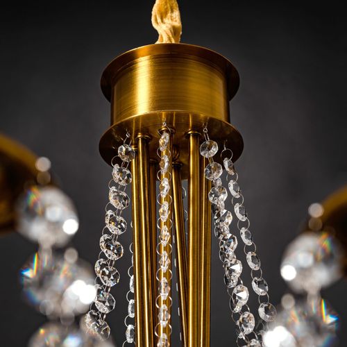 TOOLIGHT Zlatni luster od kristalne svjetiljke APP766-8CP slika 2