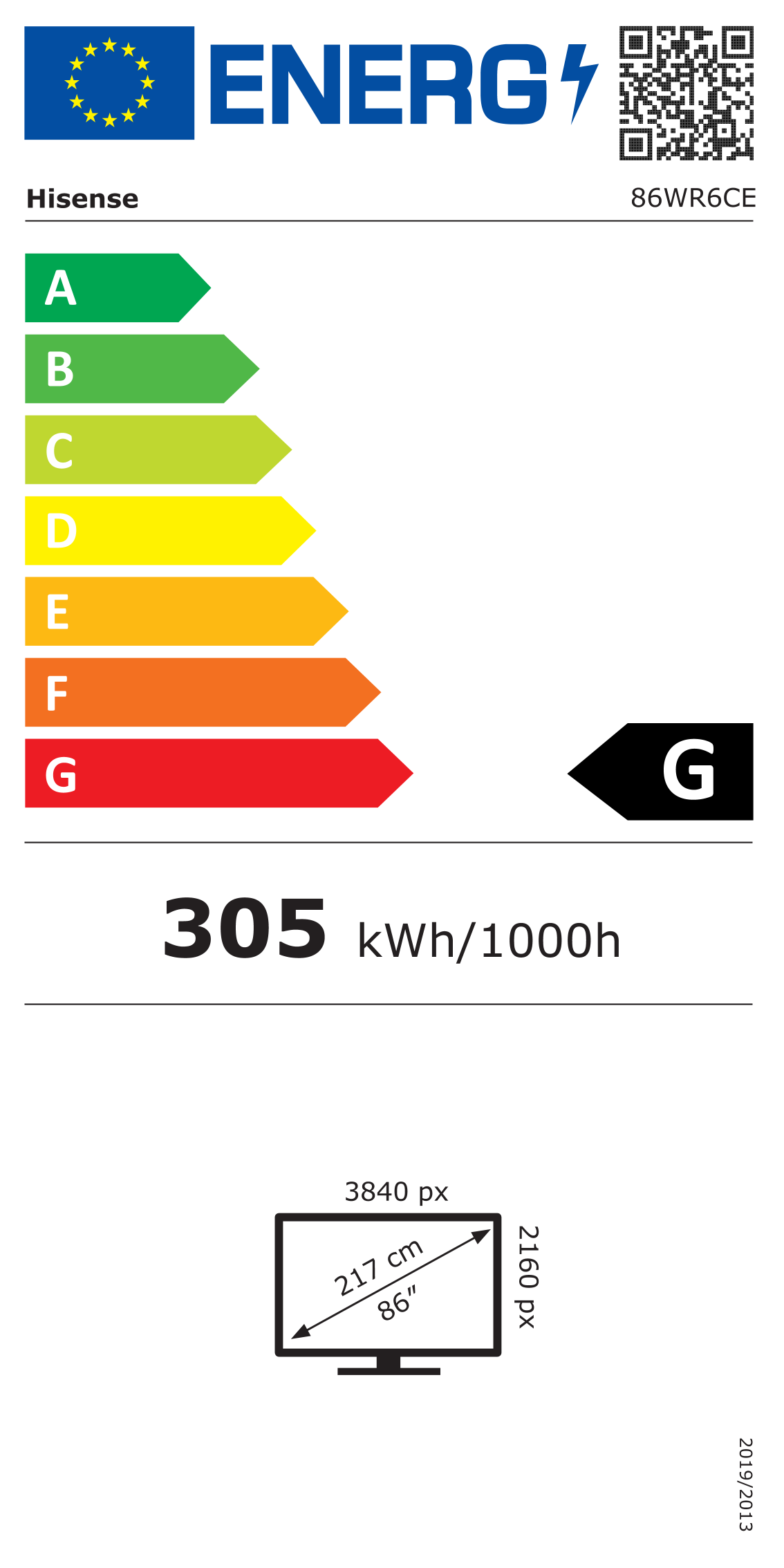 Energetski certifikat G