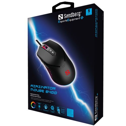 Sandberg Azazinator Mouse 6400 gaming miš slika 5