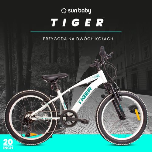 Dječji bicikl Tiger 20" RevoShift Shimano 6 brzina bijelo-zeleni slika 2