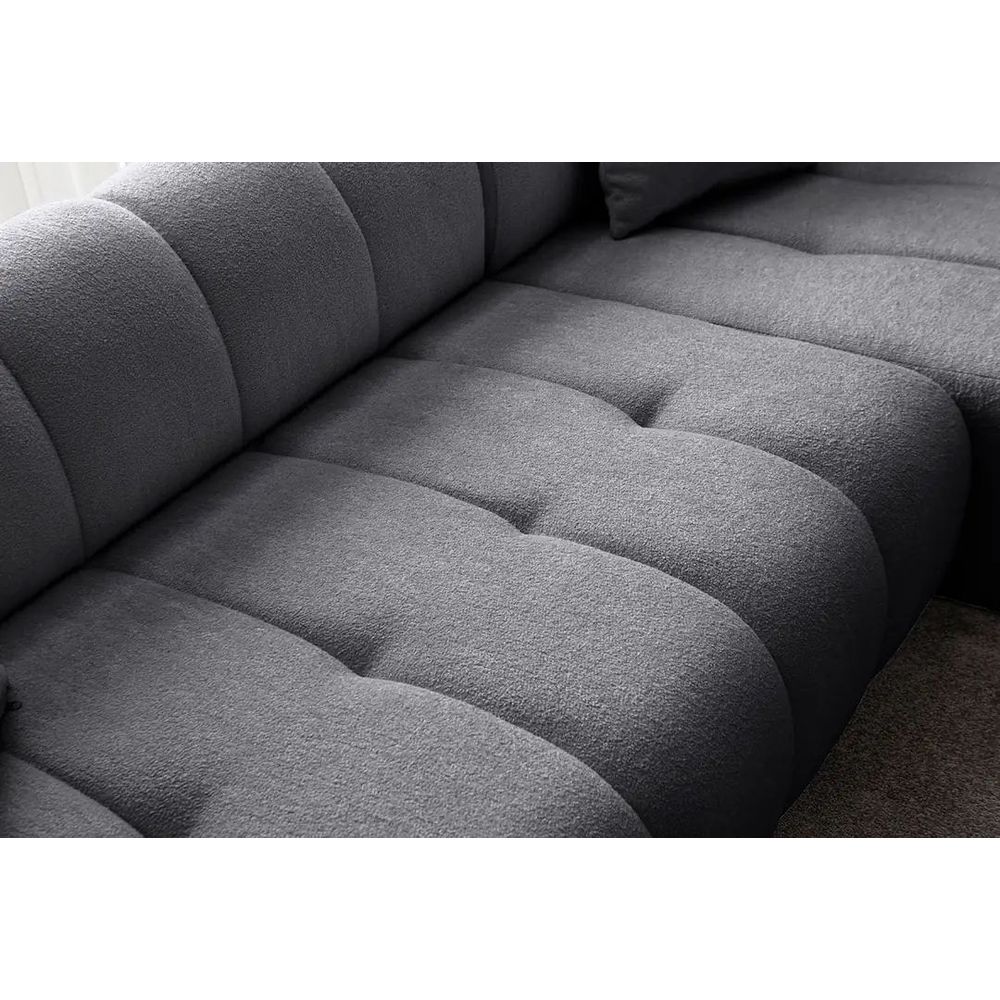 Ugaona Sofa Petra Desna - Tamno Siva slika 5