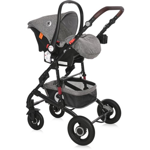 LORELLI ALBA PREMIUM Kolica 3u1 Steel Grey: Košara + Autosjedalica + Zimska Navlaka (0mj+) - (do 15kg/96cm) slika 9