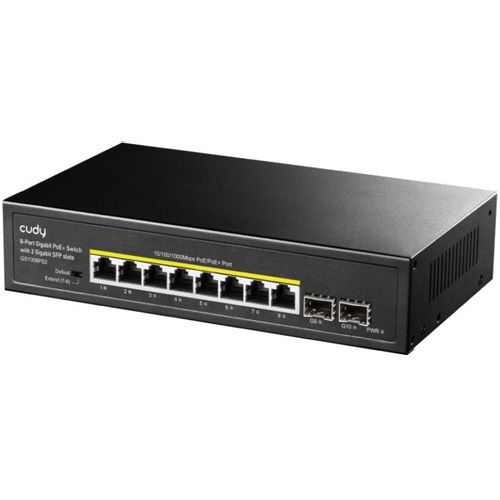 Cudy GS1008PS2 8-Port Gigabit PoE+ Switch with 2 Gigabit SFP slots 120W (alt. ) slika 2