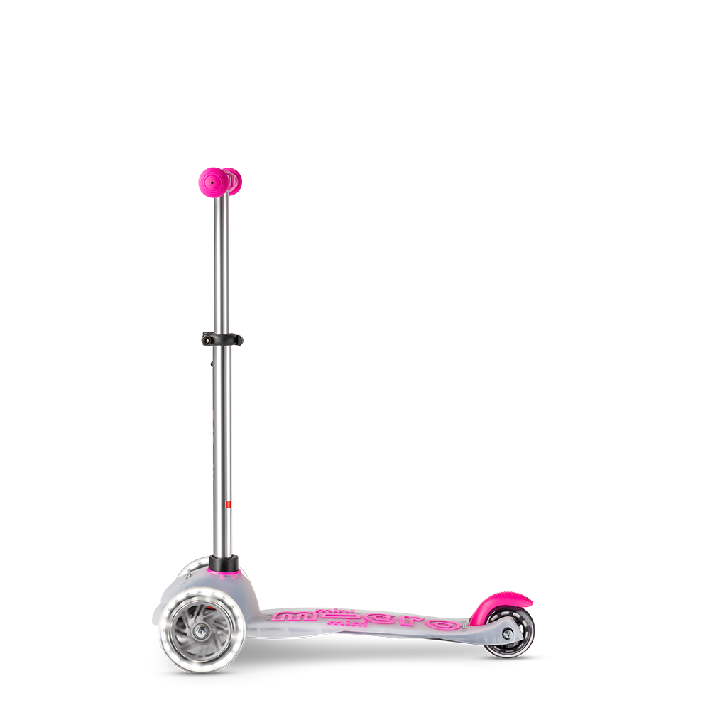 Micro Romobil Mini Deluxe Flux LED, Neon Pink slika 3