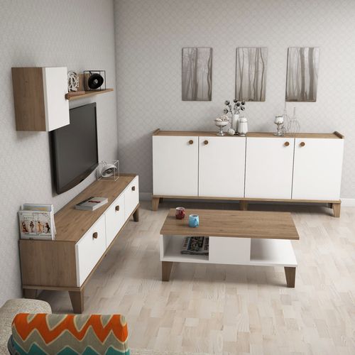 Sumer 3 Oak
White Living Room Furniture Set slika 3