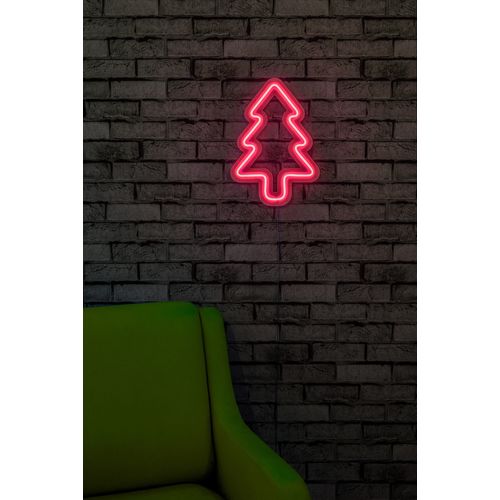 Wallity Ukrasna plastična LED rasvjeta, Christmas Pine - Pink slika 2