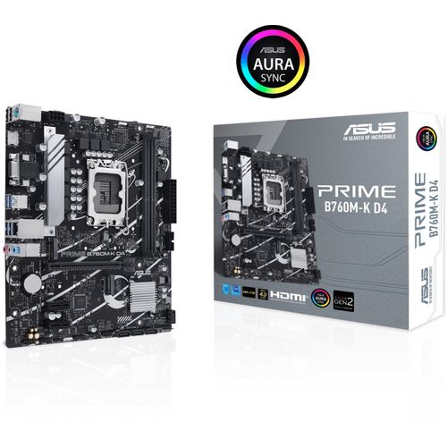 ASUS PRIME B760M-K D4 mATX matična ploča za Intel LGA 1700 slika 1