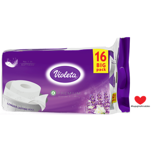 Violeta Toaletni papir 16/1, 3-sloja, premium, Lavanda