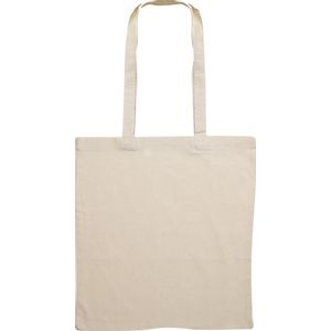 Torba shopping pamučna 140g Cotton long bež duga ručka, 38x42x0,2cm0