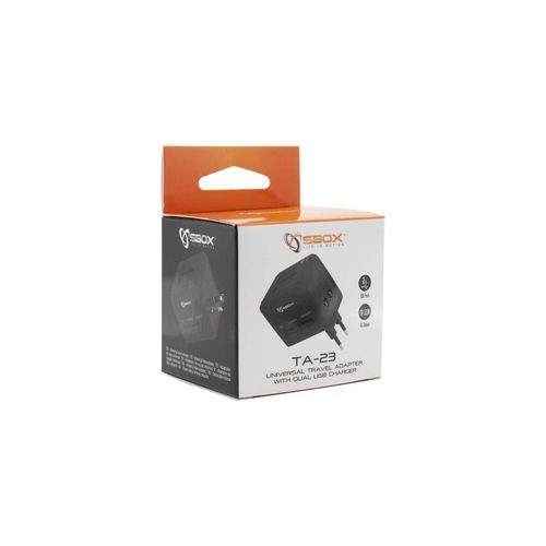 SBOX univerzalni putni adapter + USB punjač TA-23 slika 7