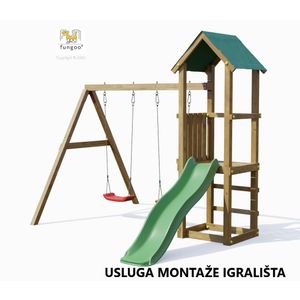 Usluga montaže za drveno dječje igralište LUCAS