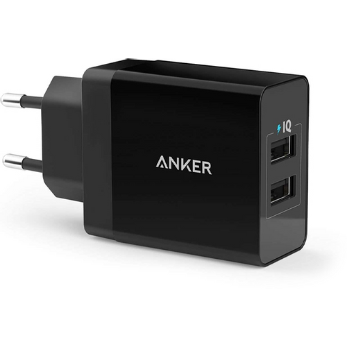 Anker 24W Wall Charger 2-Port, punjač, crna slika 1