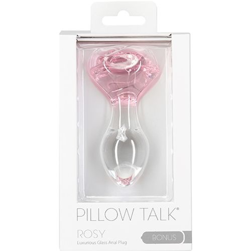 Pillow Talk - Rosy Luxurious Glass Anal Plug with Bonus Bullet slika 3