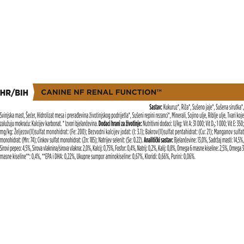 PRO PLAN VETERINARY DIETS NF Renal Function, za funkciju bubrega, 12 kg slika 3