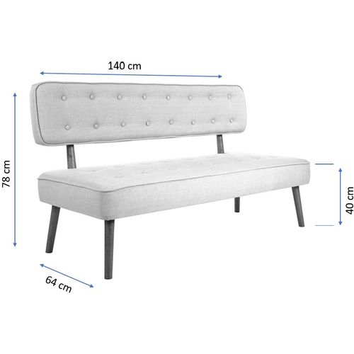 Westwood Loveseat - Yellow Yellow 2-Seat Sofa slika 6