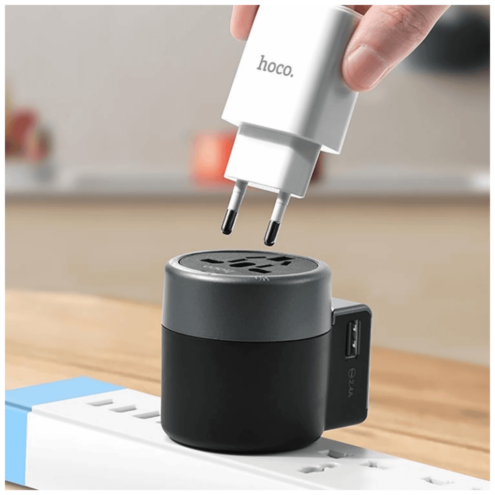 hoco. Punjač Travel, univerzalni- AC4 Dual port rotating charging slika 4