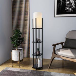 Stojeća Lampa s Policama - 8111 Crna