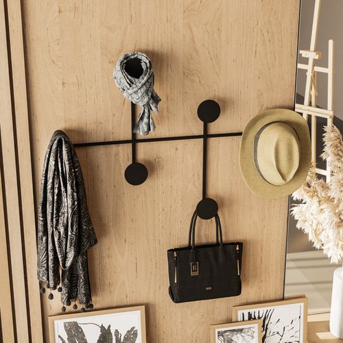 Dama Black Metal Wall Hook slika 3