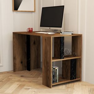 Woody Fashion Studijski stol, Lima - Walnut, Black Marble