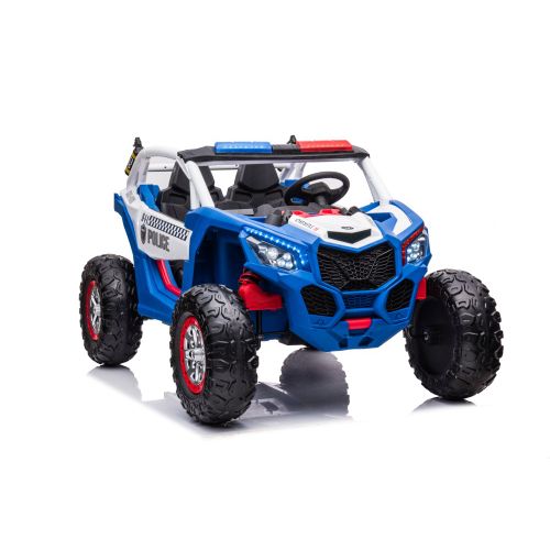 Buggy na akumulator XB-2118 Police 4×4 – dvosjed – plavi slika 2