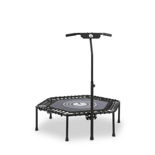 KLARFIT Jumpanatic fitness, trampolin 44“ / 112 cm Ø, ručka, sklopiv, crna boja slika 1