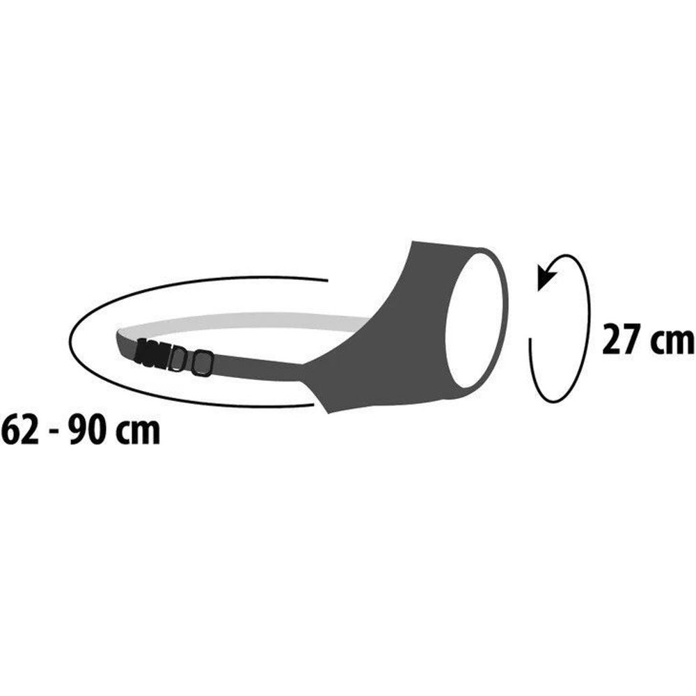 BRNJICA ZA PSA NED CRNA L 27cm, 62-90cm - oštećena ambalaža slika 2