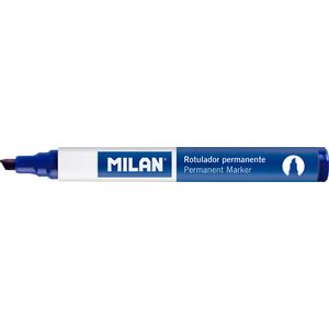 Marker permanentni MILAN 4mm kosi vrh plavi, pakiranje 12/1